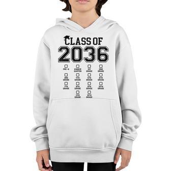 Pre-K Class Of 2036 Grow With Me First Day Of School Photo Youth Hoodie - Thegiftio UK