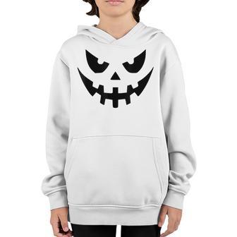 Pumpkin Face Halloween Spooky Men Women Kids Youth Hoodie - Thegiftio UK