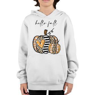 Pumpkin Leopard Print For Women N Girls Youth Hoodie - Thegiftio UK