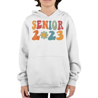 Retro Senior 2023 Back To School Class Of 2023 Graduation V3 Youth Hoodie - Thegiftio UK