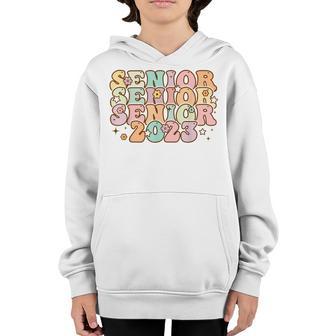 Senior 2023 Retro Class Of 2023 Seniors Graduation 23 Gifts V2 Youth Hoodie - Thegiftio UK