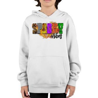 Spooky Vibes Funny Group Matching Halloween Costume Youth Hoodie - Seseable