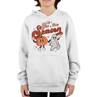 Tis The Season To Be Spooky Fall Pumpkin Halloween Costume Youth Hoodie - Thegiftio UK