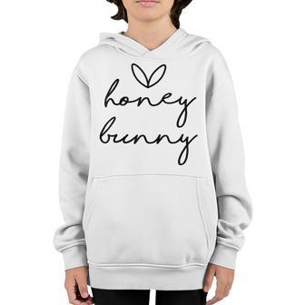 Toddler Easter Honey Bunny Easter For Kids Youth Hoodie - Thegiftio UK