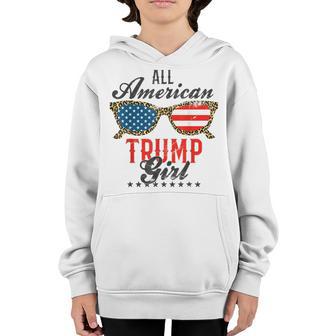 Trump Girl 2021 4Th July Youth Hoodie - Thegiftio UK