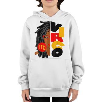 Virgo Girl Afro Locs Girl Zodiac Signs Birthday V3 Youth Hoodie - Thegiftio UK