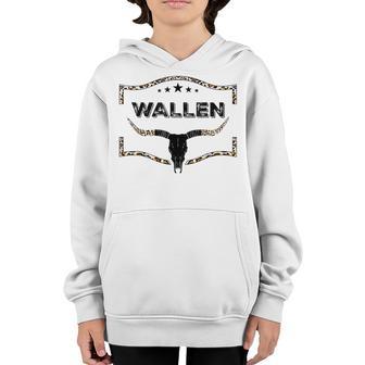 Wallen Western Wallen Bullhead Cowboy Wallen Youth Hoodie - Thegiftio UK