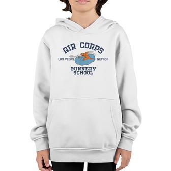 Air Corps Gunnery School Las Vegas Nevada Vintage Ww2 Army Graphic Design Printed Casual Daily Basic Youth Hoodie - Thegiftio UK