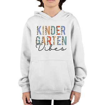 Back To School Kindergarten Vibes First Day Teacher Student Graphic Design Printed Casual Daily Basic Youth Hoodie - Thegiftio UK