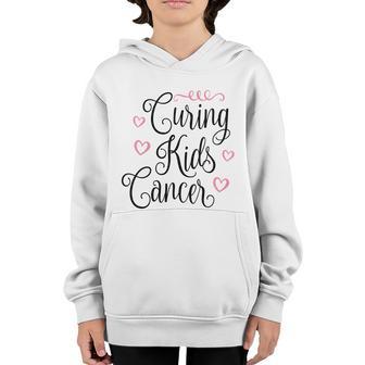 Curing Kids Cancer Heart Breast Cancer Graphic Design Printed Casual Daily Basic Youth Hoodie - Thegiftio UK