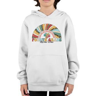 Fourth Grade Rainbow Girls Boys Teacher Team 4Th Grade Squad Youth Hoodie - Thegiftio UK