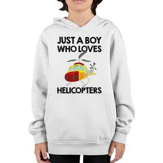 Funny Helicopter Boys Toddler Pilot Aviator Graphic Design Printed Casual Daily Basic Youth Hoodie - Thegiftio UK