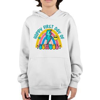 Happy First Day Of School Teachers Women Student Boys Girls Graphic Design Printed Casual Daily Basic Youth Hoodie - Thegiftio UK