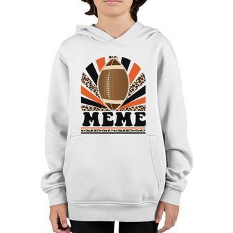 Leopard Football Meme Life Game Day Vibes Christmas Gift Graphic Design Printed Casual Daily Basic Youth Hoodie - Thegiftio UK