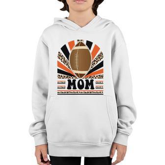 Leopard Football Mom Life Game Day Vibes Christmas Meaningful Gift Graphic Design Printed Casual Daily Basic Youth Hoodie - Thegiftio UK
