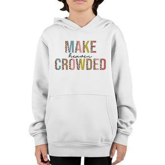 Make Heaven Crow Ded Leopard God Faith Christian Kid Funny Gift Youth Hoodie - Monsterry