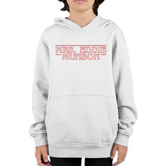Mrs Eddie Munson For Eddie Fan Girl Lover Youth Hoodie - Thegiftio UK