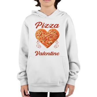 Pizza Is My Valentine Heart Shaped Graphic Plus Size Shirt For Girl Boy Youth Hoodie - Thegiftio UK