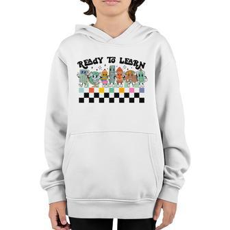 Ready To Learn Funny Back To School Youth Hoodie - Thegiftio UK