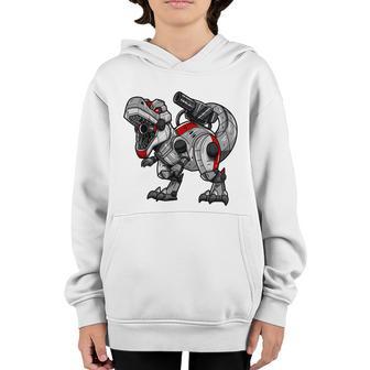 Reptile Bad T Rex Dinosaur Robot Girl Boy Birthday Funny Graphic Design Printed Casual Daily Basic Youth Hoodie - Thegiftio UK