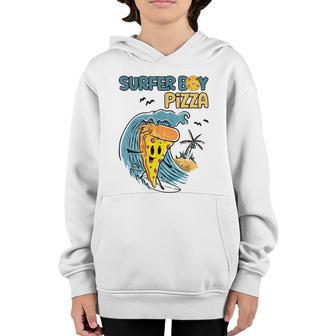 Surfer Shirt Retro Pizza Boy Graphic Design Printed Casual Daily Basic Youth Hoodie - Thegiftio UK