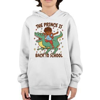 The Prince Is Back To School Dinosaur Dab Youth Hoodie - Monsterry