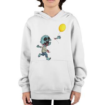 Zombie Birthday Balloon Funny Cute Zombie Kids & Boys Youth Hoodie - Thegiftio UK