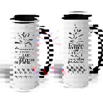 4Th Of July Birthday Grandma Of The Little Firecracker Women Accent Mug - Thegiftio