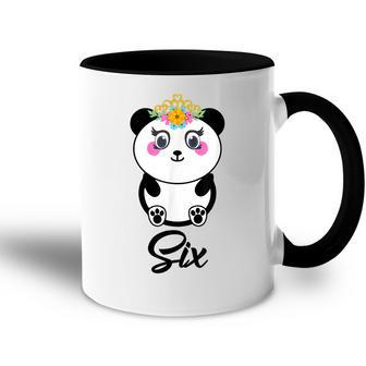 6 Year Old Gifts Cute Panda Birthday Girl 6Th Birthday Funny Accent Mug - Thegiftio UK