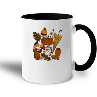 Autumn Gifts Thankful Blessed Sweaters Accent Mug - Seseable