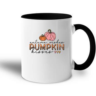 Autumn Wishes Pumpkin Kisses Fall Accent Mug - Seseable