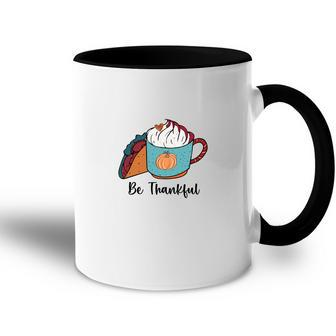 Be Thankful Tacos Coffee Cream Fall Lovers Accent Mug - Seseable