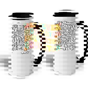 Believer Motivator Innovator Educator Retro Teacher Gifts V4 Accent Mug - Thegiftio