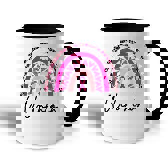 Breast Cancer Warrior Pink Breast Cancer Awareness Rainbow Accent Mug - Thegiftio