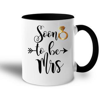 Bridal Shower Bride Gift Future Wife Soon To Be Mrs Arrow Accent Mug - Thegiftio UK