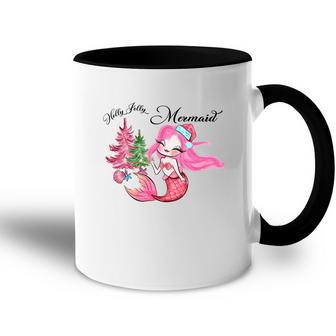 Christmas Holly Jolly Mermaid Accent Mug