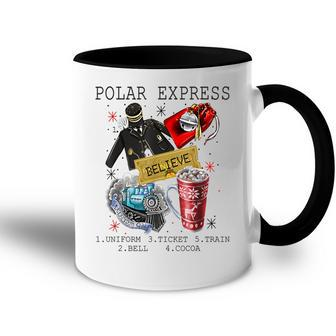 Christmas North Pole Po-Lar Express AllAbroad Santa Believe Accent Mug - Thegiftio UK