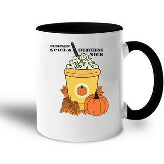 Coffee Pumpkin Spice Everything Nice Fall Accent Mug - Seseable