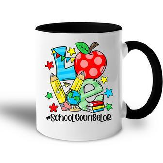 Counselor Counseling Student First Last 100 Day Of School Accent Mug - Thegiftio UK