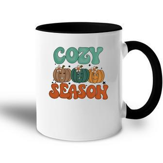 Cozy Season Sweater Season Pumpkins Fall Accent Mug - Seseable
