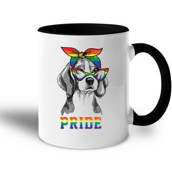 Cute Dog Lover Puppy Owner Beagle Mom Dad Gay Lesbian Lgbt Accent Mug | Mazezy UK