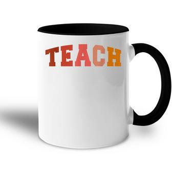 Cute Retro For Teachers Elementary School Teacher Day Accent Mug - Thegiftio UK