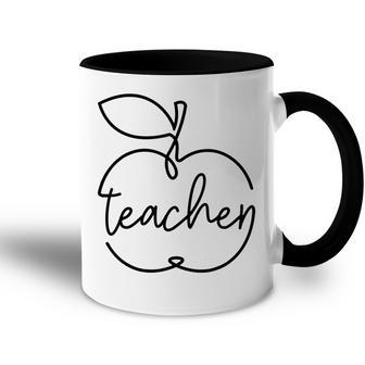 Cute Teacher In Vintage Apples Men Women Teacher Accent Mug - Thegiftio UK
