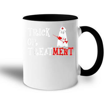 Doctor Ghost Halloween Trick Or Treating Boo Funny Nurse Accent Mug - Seseable