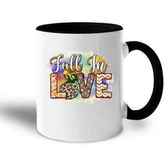 Fall In Love Fall Lovers Accent Mug - Seseable