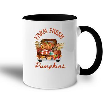 Farm Fresh Pumpkins Truck Gnomes Fall Accent Mug - Seseable