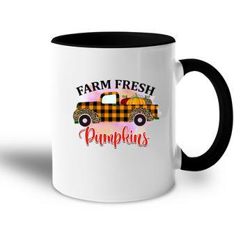Farm Fresh Pumpkins Truck Thanksgiving Accent Mug - Seseable