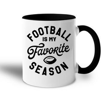 Football Is My Favorite Season Football Mom Game Day Accent Mug - Thegiftio UK