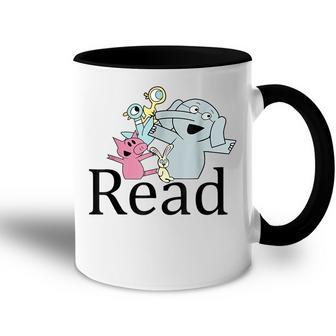 Funny Read Book Club Piggie Elephant Pigeons Teacher Accent Mug - Thegiftio UK