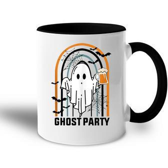 Ghost Party Men Womens Funny Halloween Drinking Beer Party Accent Mug - Thegiftio UK